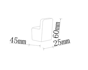 18735 Europe Style Bathroom Accessories Metal Wall Mounted <strong>Black</strong> Robe <strong>Towel</strong> <strong>Hook</strong> - Product Image 4