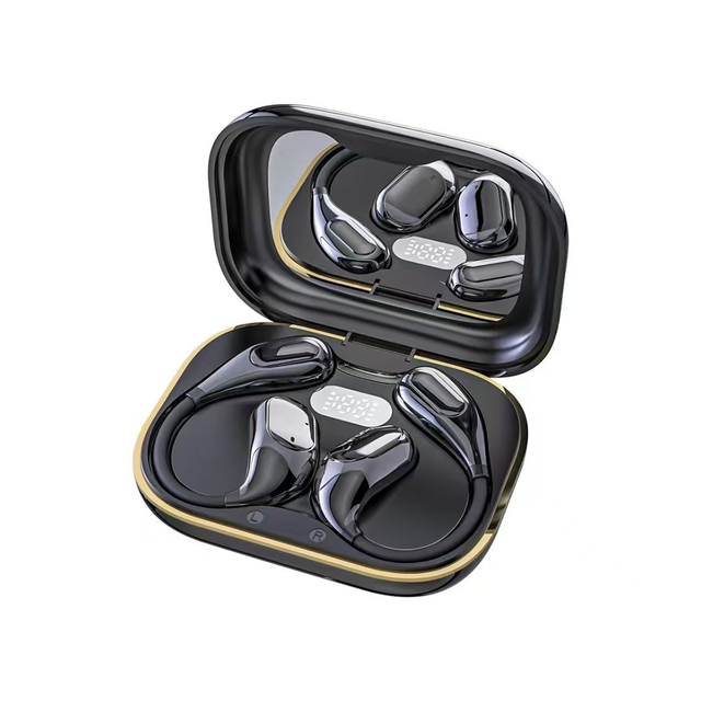 2026 New TWS DX-17 Ear Hook Sports Earbuds with Digital Display JL Chipset Waterproof ENC Noise Cancellation for 5.4