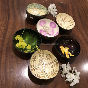 Bol en coquille de noix de coco, ensemble de bol et de cuillère à noix de coco fabriqué dans les pays tropicaux, 1 pièce - Product Image 3