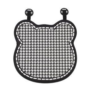 Cojín de Asiento de Coche de Seda Helada con Diseño de Pata de Gallo y Oso, Alfombrilla Antideslizante Refrigerante, Elegante Set de Accesorios Interiores para Coche - Product Image 5