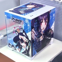 Blue Archive Kuromi Serika Customizable Mid-Tower Gaming PC Case MATX Micro Desk with Tempered Glass and desktop computer case