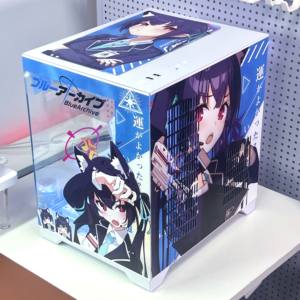 Kuromi serika เคสพีซีสำหรับเล่นเกม MID Tower ปรับแต่งได้สีน้ำเงินโต๊ะไมโคร MATX พร้อมกระจกนิรภัยและเคสคอมพิวเตอร์ตั้งโต๊ะ - Product Image 2