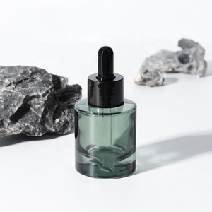 Flacone in Vetro per Cosmetici con Logo Personalizzato, Basso MOQ, <span class=keywords><strong>Ambra</strong></span> e Verde, per Oli Essenziali e Lozioni con Contagocce - Product Image 2