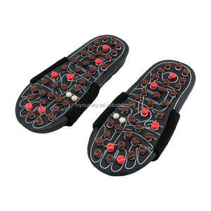 Estimulación de acupuntura Sandalias de reflexología Puntos de acupuntura de pies Nodos de masaje Presión de dedos humanos simulados Zapatillas de masaje de pies - Product Image 4