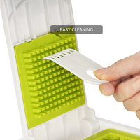 Multifunctionele milieuvriendelijke plastic mandoline keuken gadget groentesnijder handmatige snijder fruit aardappel snijder rasp 20