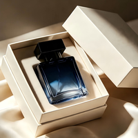 Boîtes cadeaux en papier pour flacons de parfum vides avec logo personnalisé recyclable, revêtement UV, emballage de luxe pour maquillage, soins de la peau, sérum, boîte en papier rigide