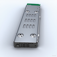 Unestech Single Bay M.2 NVMe SSD PCIe 4.0 penutup rak seluler dengan SlimSAS SFF-8654 4i