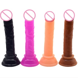 Manufacture and Wholesale Hot Selling Mini <b>Dildo</b> PVC Realistic Blood Vessel Long Big Rubber Penis for Women - Product Image 2