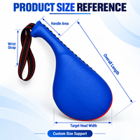 Cible de frappe en cuir personnalisée OEM, souple, protectrice et durable pour l'entraînement de MMA, de kickboxing et de gym