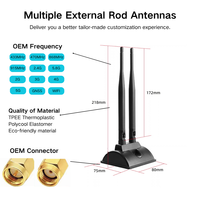 Antenne WiFi double bande intérieure haute performance pour routeur sans fil, point d'accès, passerelle réseau, personnalisable OEM