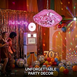 Nouvel Ornement de Table en Verre Miroir en Forme de Lèvres <span class=keywords><strong>Disco</strong></span> pour <span class=keywords><strong>la</strong></span> Saint-Valentin et les Enterrements de Vie de Jeune Fille, Vente en Gros et Personnalisation en Vrac - Product Image 5