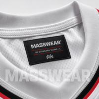 Setelan Seragam Basket Kustom 180GSM Pro Mesh Sublimasi Berkelanjutan Kaos Basket Tanpa Lengan V-neck Pria untuk Hari Pertandingan