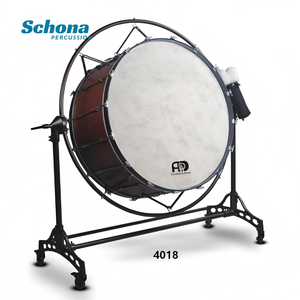 Tambor Sinfónico Metálico de 36/40 Pulgadas con Parches de Piel de Oveja y Marco con Ruedas Ajustables, Modelo 3618/4018 - Product Image 1