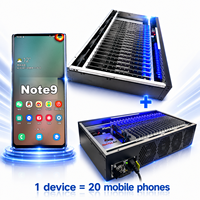 20 Kotak Motherboard Ponsel Note9 untuk Peternakan Perangkat Android, Dilengkapi untuk Aplikasi Kontrol Hub USB OTG