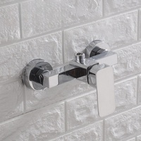 Robinet de Douche en Céramique avec Noyau de Valve, Mélangeur Chaud/Froid pour Salle de Bain, Chauffe-Eau Solaire, Baignoire, Pommeau de Douche, Robinet Mitigeur