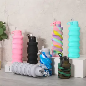 Qunhao Hot Selling Sports Bottles Collapsible Silicone Water Bottle For Kids And Adults