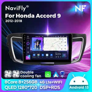 Navifly Nf Qled Màn Hình Mới Nhất <span class=keywords><strong>Android</strong></span> 1280*720P Màn Hình Cảm Ứng Car DVD Player Cho Honda Accord 9 2012 2018 Hỗ Trợ DVR Phía Sau Cam - Product Image 2