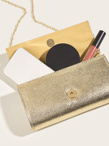 Vente chaude en usine de pochettes dorées pour femmes avec chaîne en acrylique sacs à main et sacs à main pour femmes portefeuilles - Product Image 3