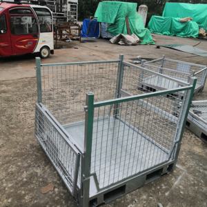 Hafif çelik Q235 istiflenebilir katlanabilir ağır katı çelik Stillage kafes - Product Image 1