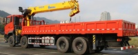 Grue mobile à flèche télescopique droite de 16 tonnes, moteur Cummins 400 CV, Dongfeng 8x4, robuste, avec boîte de vitesses et pompe hydraulique