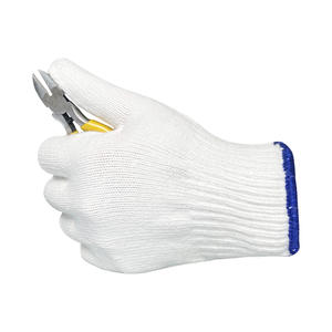 Guantes DE SEGURIDAD tejidos de algodón blanco puro Guantes de trabajo para la construcción - Product Image 1