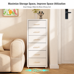 Meuble de rangement métallique à roulettes multi-tiroirs pour la maison, armoire de rangement mobile en acier démontable pour espaces étroits, idéal pour les enfants - Product Image 2