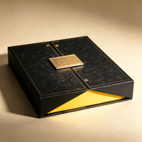 Boîte-cadeau de luxe personnalisée de qualité supérieure, boîte en carton magnétique à double porte, emballage de luxe pour cadeau