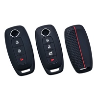 Étui à clés antidérapant et anti-chute en silicone souple personnalisé en gros adapté à la couverture de clé Nissan