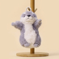 Porte-clés en peluche Otter Kawaii en gros avec pattes extensibles, pendentif de sac personnalisé Otter marin, mini jouet en peluche pour cadeau promotionnel