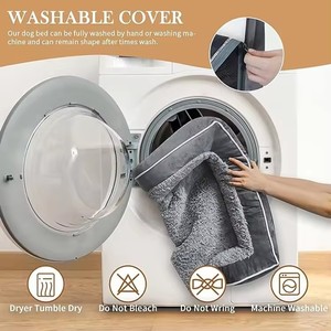Suppliers Custom Gray Velvet Rectangle Orthopedic <b>Dog</b> <b>Bed</b> Outdoor Travel Memory Foam 4 Sided Pillow Pet <b>Bed</b> for <b>Medium</b> <b>Dog</b> - Product Image 3
