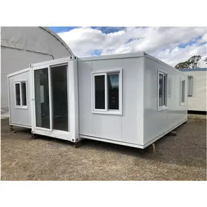 Extendable Folding Luxury Container House/ 100M^2 Prefabricated Wood House For Living Prefab Home