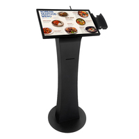 Moniteur de kiosque tactile incurvé 32'' IP65 avec impression de bons de réduction, commande rapide pour la restauration rapide, SDK activé, système d'exploitation Android/Windows, panneau LCD LG