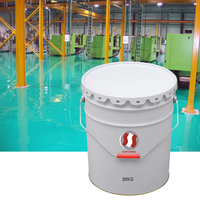 Revêtement de sol liquide en résine époxy autonivelante, résistant aux produits chimiques, haute résistance à l'abrasion, application au pinceau, modèle H-1010, Gel de surface Time
