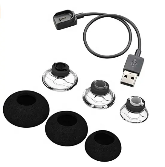 Kabel Pengganti Eartip Kit untuk Plantronics Voyager Legend Headset, Earbuds Gel Telinga Ujung dan Busa untuk Voyager Legend