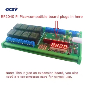 DN33C08 8-Kanal RS485 PLC IO-Erweiterungsplatine Multifunktionales Verzögerungsrelais-Modul für RasPi RPI Raspberry Pi Pico <span class=keywords><strong>Python</strong></span> C++ - Product Image 3