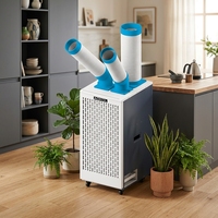 Refroidisseur portable industriel 12000 BTU, commande numérique, réservoir d'eau intégré, climatiseur mobile pour le refroidissement des salles de serveurs, directement de l'usine