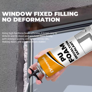 Scellant en <span class=keywords><strong>mousse</strong></span> de polyuréthane expansible isolant insonorisé imperméable pour le remplissage d'espaces adhésifs de mastic adhésif pour fenêtre de porte - Product Image 3
