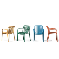 Chaise de salle à manger en plastique Jietuo, style nordique moderne, dossier épaissi, luxe léger, chaise de jardin extérieure empilable