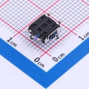 TS-1158B-E-D-BL Tactile Switch SMD-4P,6.2x6.2mm Switch Single Pole Single Throw Round Button 4N Vertical Mount - Product Image 2