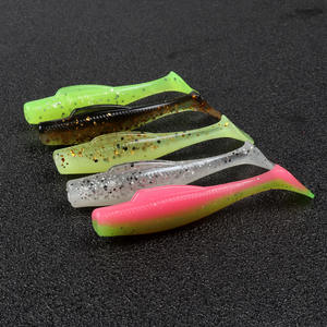 Pesca de alta calidad <span class=keywords><strong>2</strong></span>,5 "3,5" cebo de natación señuelo plásticos blandos 5/7/9/12cm cola de paleta de agua salada señuelo Swimbait - Product Image 4