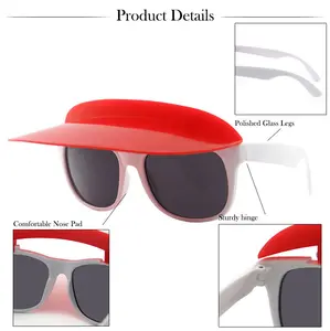 Customized LOGO Creative Hat Promotion PP Sunglasses Summer Beach Sunshade Sunglasses 2023