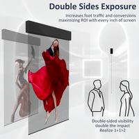 Affichage LED holographique double face à haute luminosité et uniformité des couleurs InVisia Ultra Thin P3.91 intérieur anti-vandalisme 90%