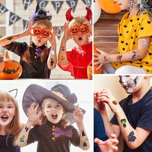 PARTYMENT Pegatinas de Tatuajes de Dibujos Animados para Halloween, Recuerdos para Fiestas, Divertidas Pegatinas de Tatuajes con Cara de Calabaza - Product Image 2