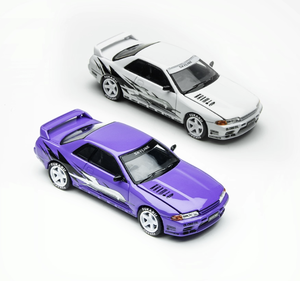 Preventa- | Modelo de Coche de Juguete de Aleación de Aluminio Personalizado de Simulación de Derrape Los Santos TM1:64 Nissan GT-R R32 110V - Product Image 1