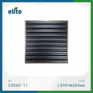 Panel de PVC 3D Elite de 500x500 mm, Negro Mate, Cuadrado, Decoración de Techo Interior - Product Image 1