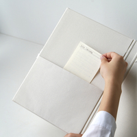 Haute qualité personnalisable Design Logo couverture rigide tissu lin environnement mariage fichier dossier Document fichier dossier