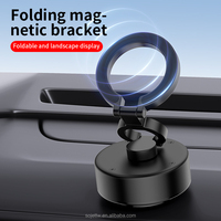 Support de téléphone magnétique électrique multifonctionnel flexible réglable double face rotatif à 360° amélioré avec recharge