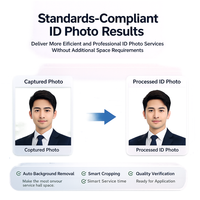 Kiosque professionnel de capture de photos d'identité avec prise en charge multi-documents pour les applications de passeport, de visa, de carte d'identité et de permis de conduire