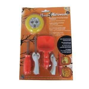 Kits de sculpture de <span class=keywords><strong>citrouille</strong></span> d'Halloween en plastique Modèle gravé pelles en plastique enfants DIY kit de sculpture de <span class=keywords><strong>citrouille</strong></span> - Product Image 2