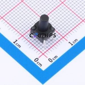 TC-1806DR-9.5H-250 Tactile Switch Through hole Component (THT)-4P,6x6mm Switch Through Hole 6mm 6mm 9.5mm - Product Image 1